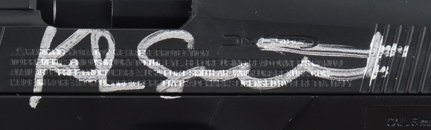 Kiefer Sutherland Signed Replica Air Soft Pistol (JSA COA) at PristineAuction.com Kiefer Sutherland Signed Replica Air Soft Pistol (JSA COA) at PristineAuction.com