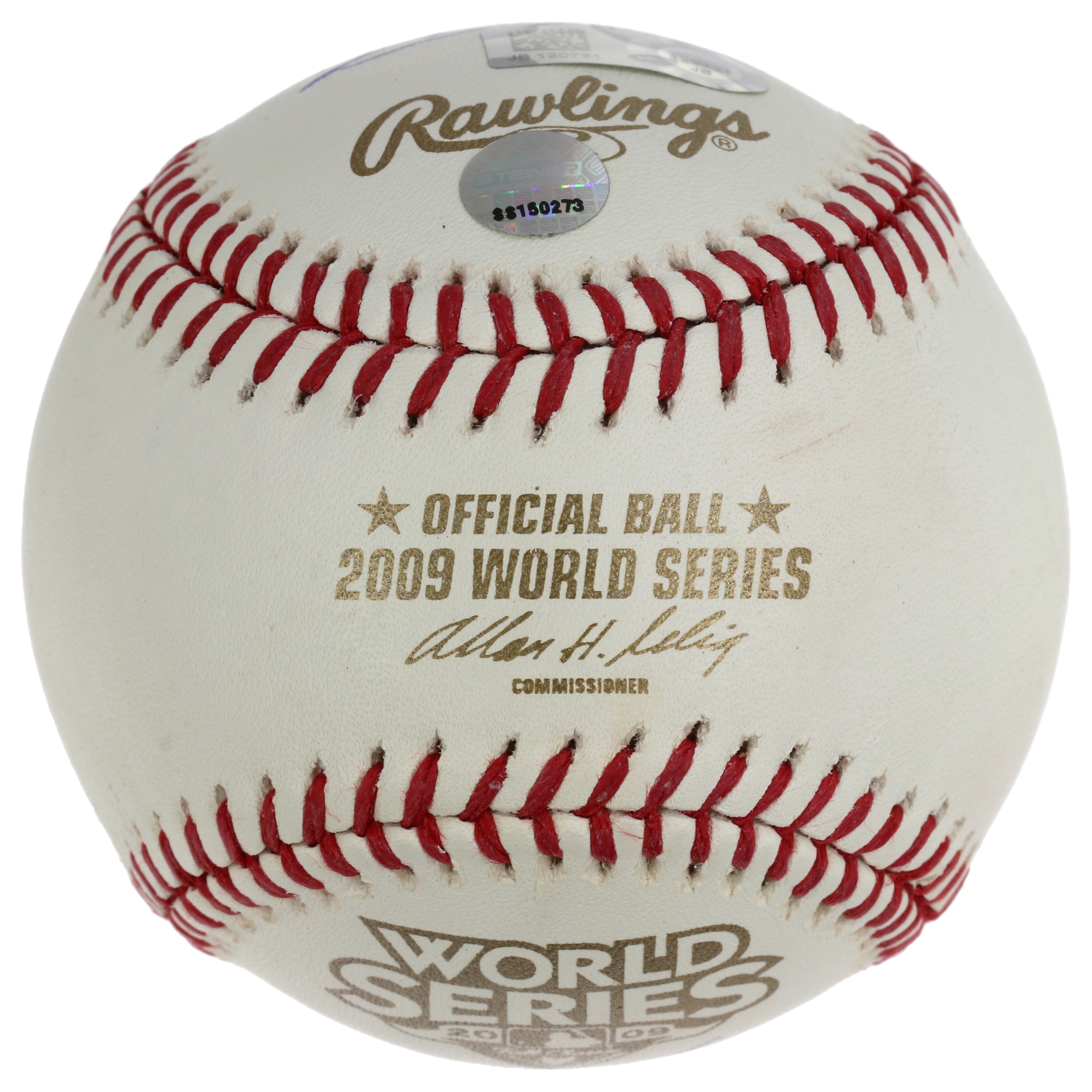 2009 World Series Logo Baseball Team-Signed by (10) with Derek Jeter, Mariano Rivera, Andy Pettitte, Jorge Posada (Steiner & MLB) at PristineAuction.com 2009 World Series Logo Baseball Team-Signed by (10) with Derek Jeter, Mariano Rivera, Andy Pettitte, Jorge Posada (Steiner & MLB) at PristineAuction.com