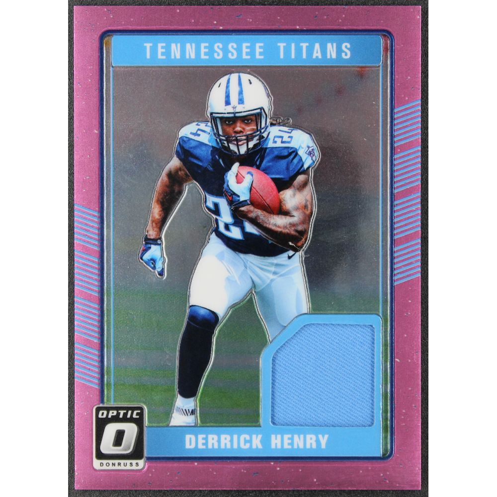 Derrick Henry 2016 Donruss Optic Rookie Threads Pink #14 RC | Pristine  Auction