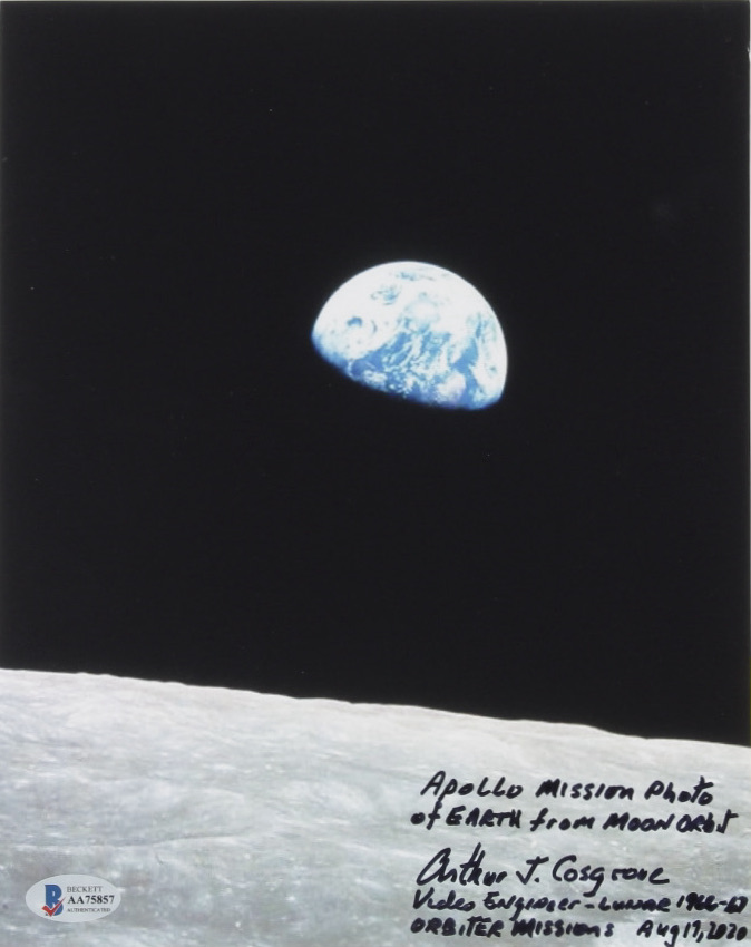 Arthur Cosgrove Signed 8x10 Photo with Extensive Inscription (Beckett COA) (See Description) at PristineAuction.com Arthur Cosgrove Signed 8x10 Photo with Extensive Inscription (Beckett COA) (See Description) at PristineAuction.com