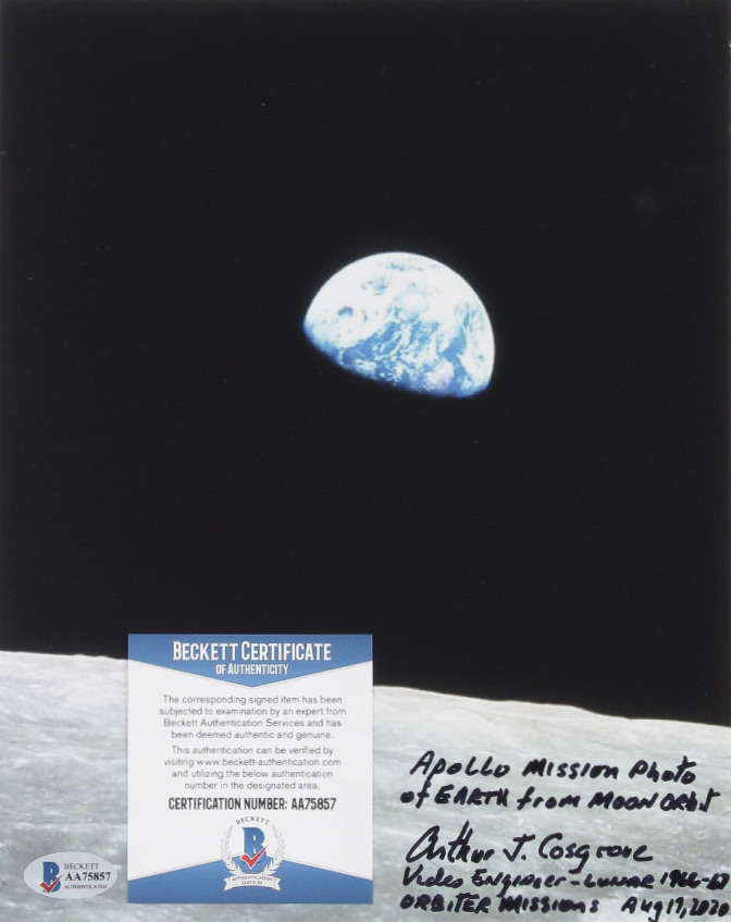 Arthur Cosgrove Signed 8x10 Photo with Extensive Inscription (Beckett COA) (See Description) at PristineAuction.com Arthur Cosgrove Signed 8x10 Photo with Extensive Inscription (Beckett COA) (See Description) at PristineAuction.com