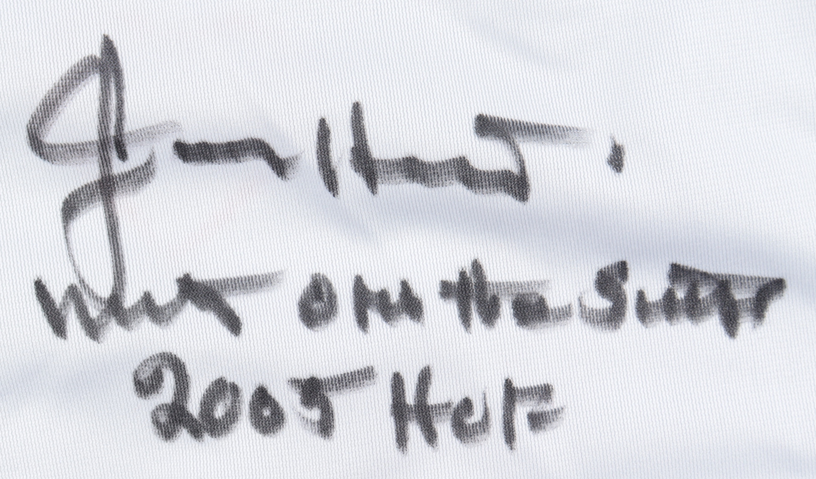 Jimmy Hart Signed Shirt Inscribed "Mouth of the South" & "2005 HOF" (JSA COA) at PristineAuction.com Jimmy Hart Signed Shirt Inscribed "Mouth of the South" & "2005 HOF" (JSA COA) at PristineAuction.com