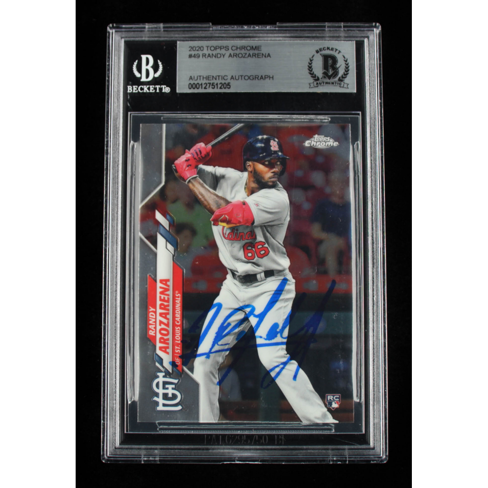 Randy Arozarena Signed 2020 Topps Chrome #49 RC (BGS Encapsulated) |  Pristine Auction