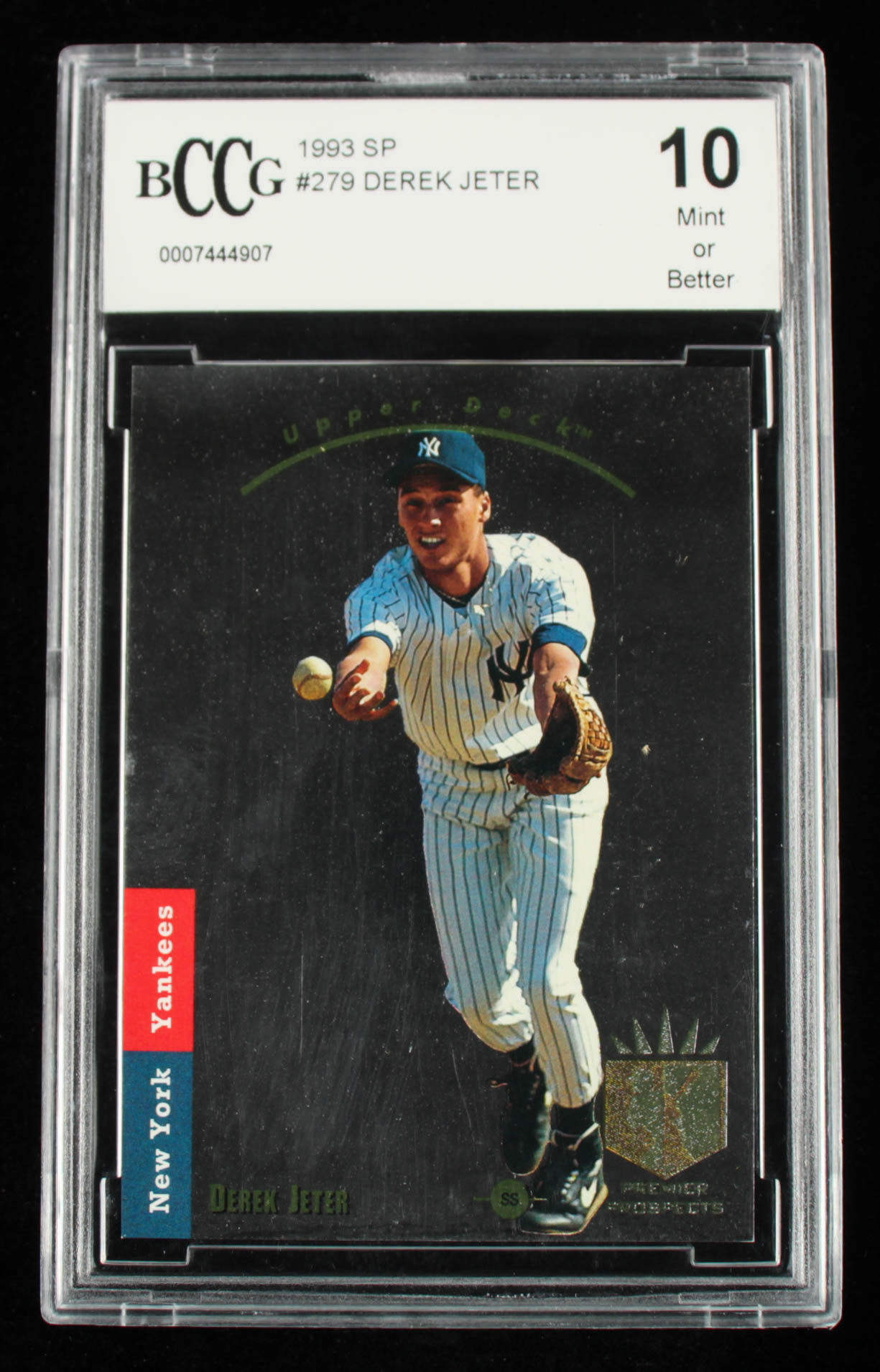 Derek Jeter 1993 SP #279 FOIL RC (BCCG 10) at PristineAuction.com Derek Jeter 1993 SP #279 FOIL RC (BCCG 10) at PristineAuction.com