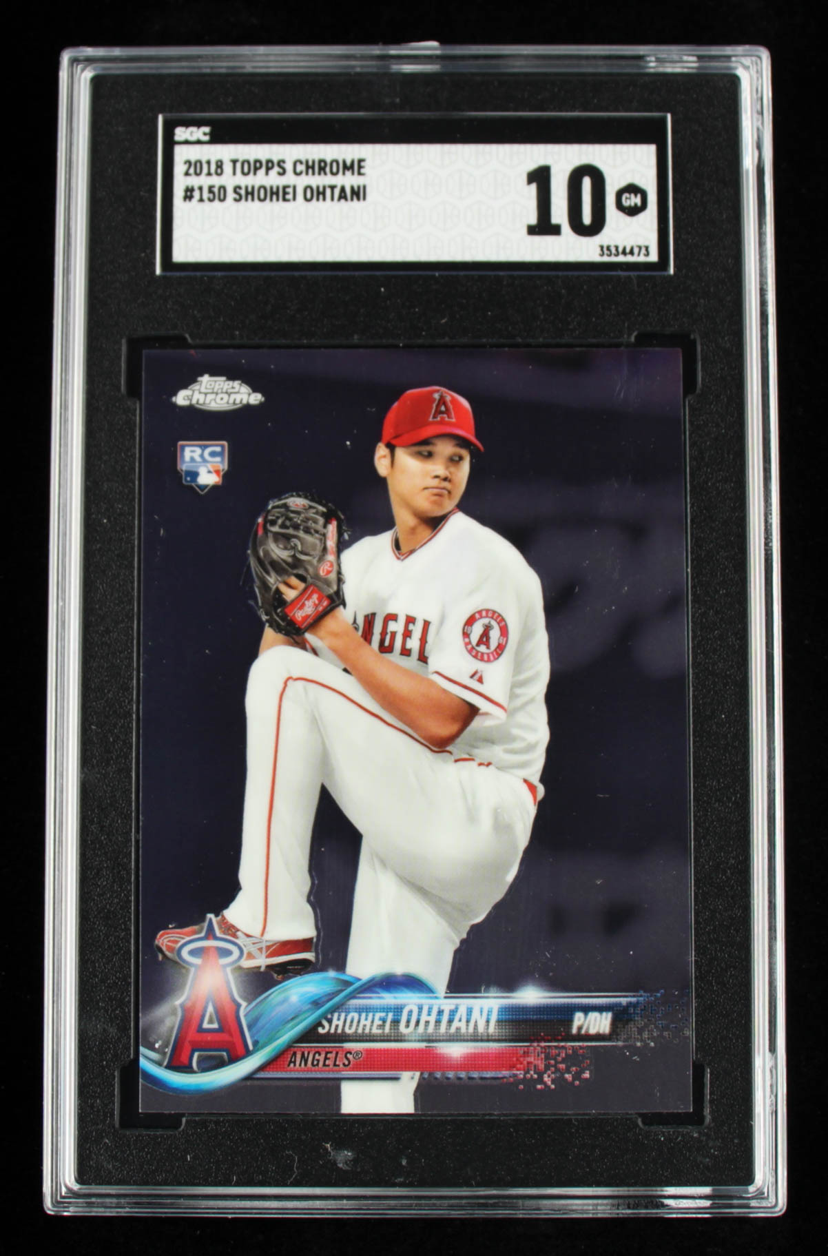 Shohei Ohtani 2018 Topps Chrome #150 RC (SGC 10) at PristineAuction.com Shohei Ohtani 2018 Topps Chrome #150 RC (SGC 10) at PristineAuction.com