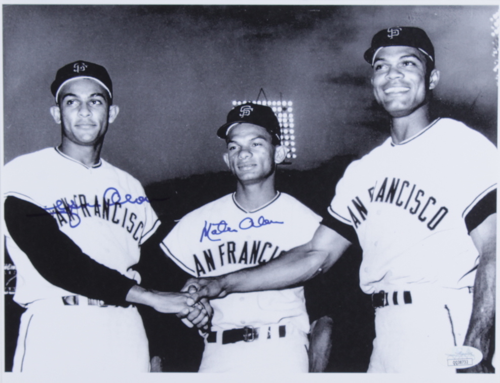 Matty Alou & Felipe Alou Signed Giants 8x10 Photo (JSA COA) at PristineAuction.com Matty Alou & Felipe Alou Signed Giants 8x10 Photo (JSA COA) at PristineAuction.com