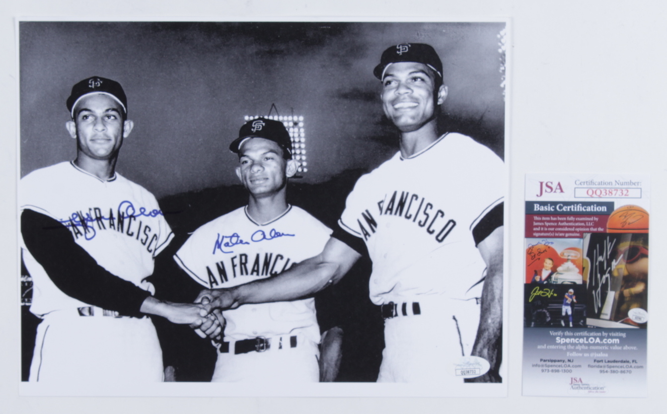 Matty Alou & Felipe Alou Signed Giants 8x10 Photo (JSA COA) at PristineAuction.com Matty Alou & Felipe Alou Signed Giants 8x10 Photo (JSA COA) at PristineAuction.com