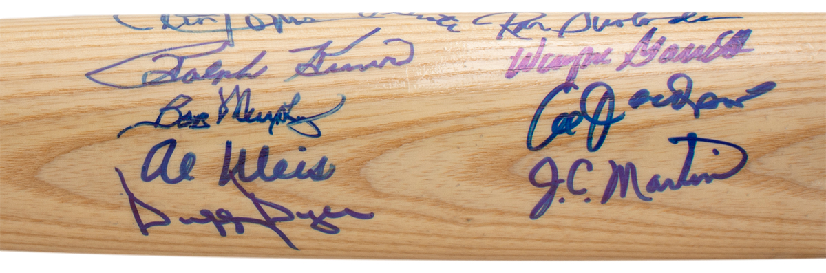 1969 Mets Rawlings Baseball Bat Team-Signed by (18) with Tom Seaver, Bud Harrelson, Wayne Garrett, Jerry Koosman, Ralph Kiner (JSA) at PristineAuction.com 1969 Mets Rawlings Baseball Bat Team-Signed by (18) with Tom Seaver, Bud Harrelson, Wayne Garrett, Jerry Koosman, Ralph Kiner (JSA) at PristineAuction.com