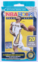 2019-20 NBA Hoops Premium Stock Basketball Hanger Box with (20) Cards at PristineAuction.com