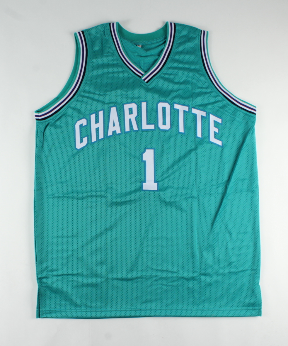 Muggsy Bogues Signed Jersey (Beckett COA) at PristineAuction.com Muggsy Bogues Signed Jersey (Beckett COA) at PristineAuction.com