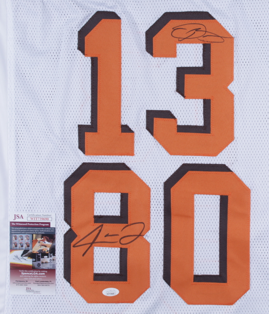 Odell Beckham Jr. & Jarvis Landry Signed Jersey (JSA COA) at PristineAuction.com Odell Beckham Jr. & Jarvis Landry Signed Jersey (JSA COA) at PristineAuction.com