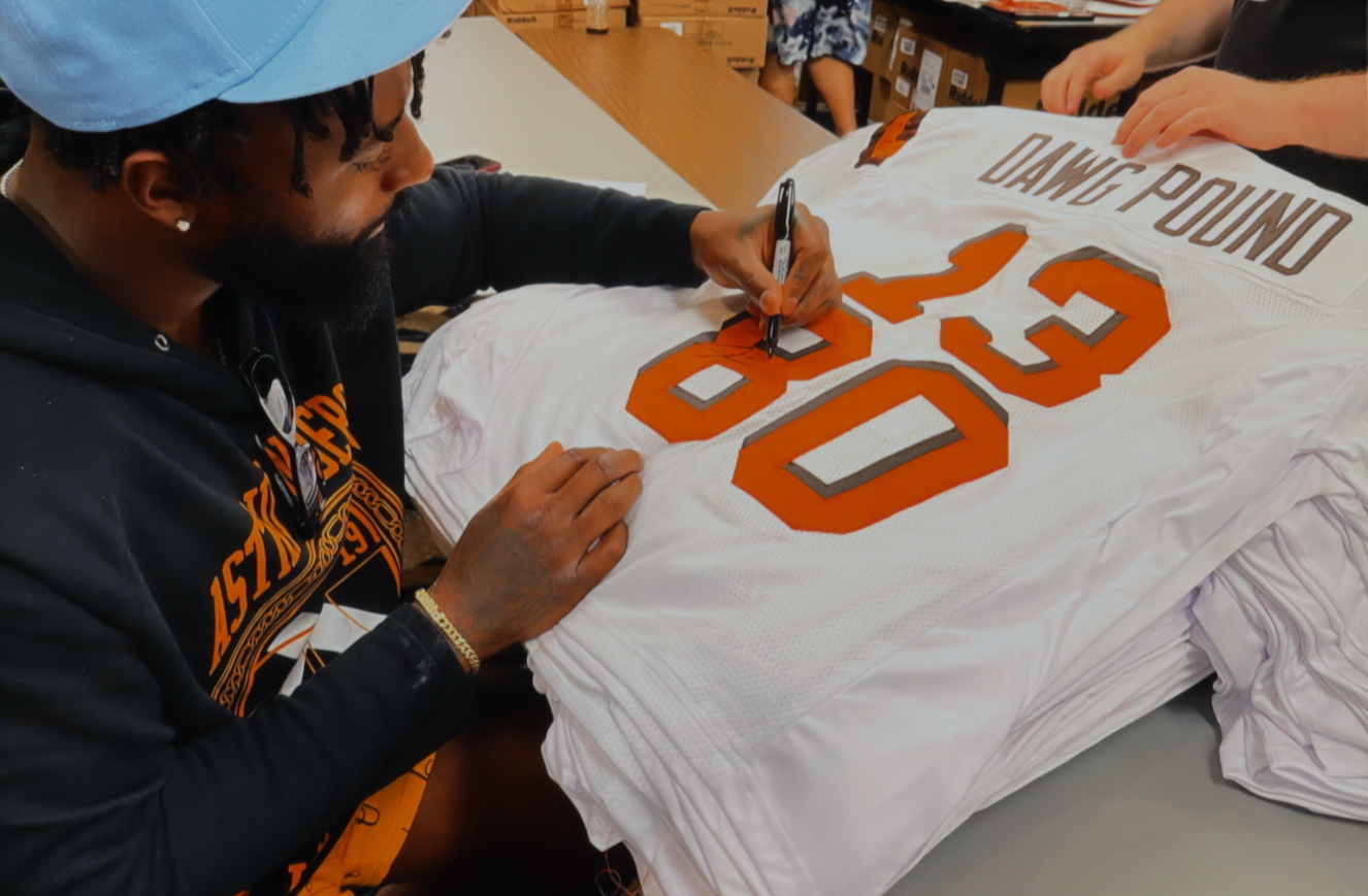 Odell Beckham Jr. & Jarvis Landry Signed Jersey (JSA COA) at PristineAuction.com Odell Beckham Jr. & Jarvis Landry Signed Jersey (JSA COA) at PristineAuction.com