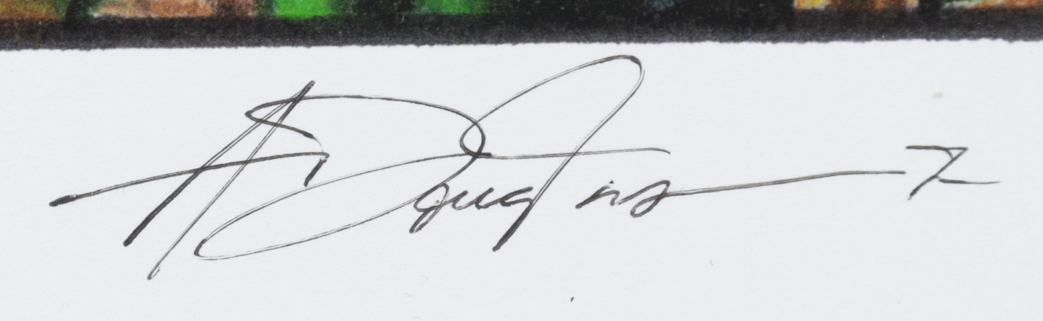 Anthony Douglas Signed "Ninja Turtles" LE 16x20 Custom Matted Print (PA LOA) at PristineAuction.com Anthony Douglas Signed "Ninja Turtles" LE 16x20 Custom Matted Print (PA LOA) at PristineAuction.com