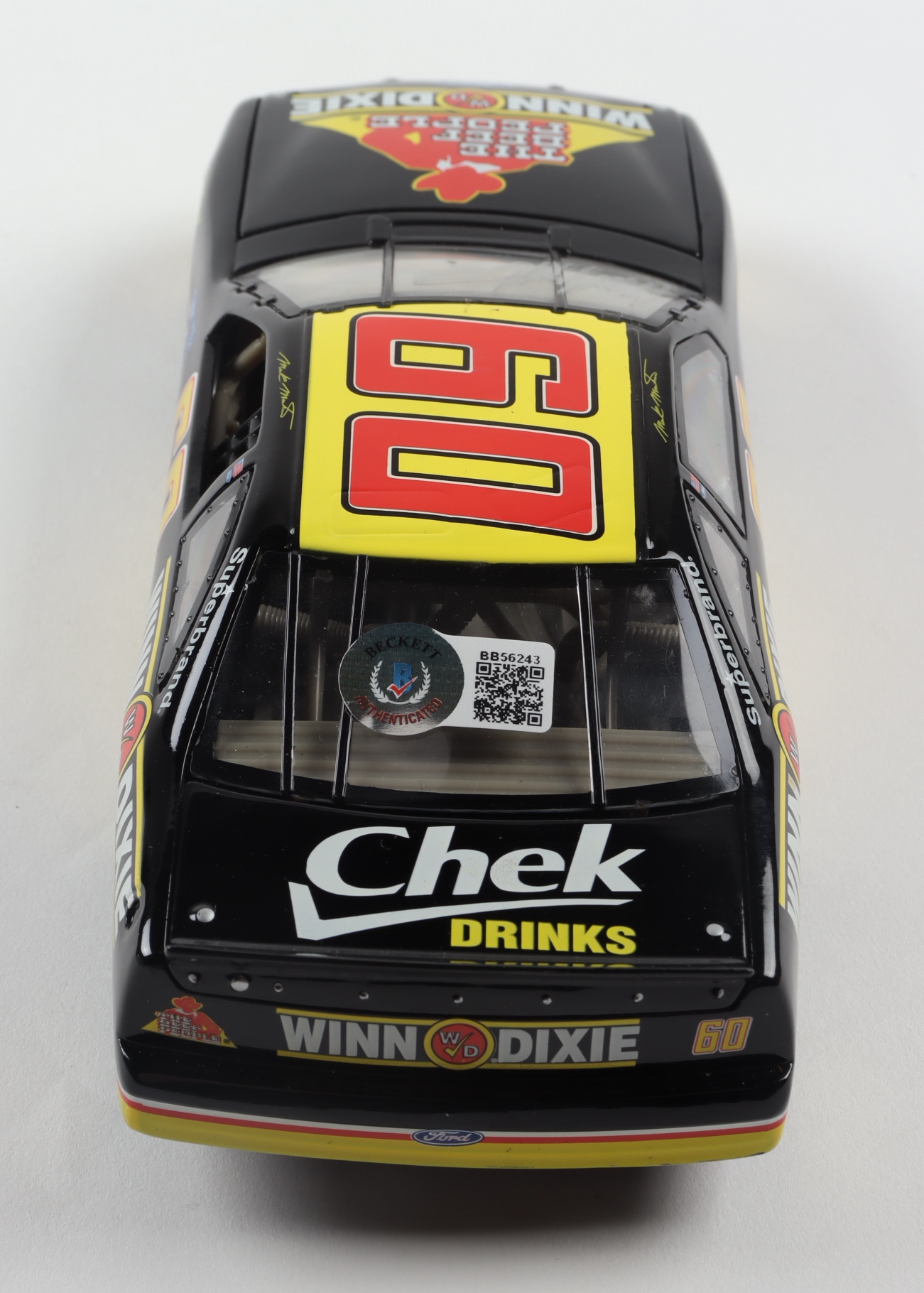 Mark Martin Signed LE #60 Winn Dixie 1997 Thunderbird 1:24 Action Die Cast Car (Beckett COA) at PristineAuction.com Mark Martin Signed LE #60 Winn Dixie 1997 Thunderbird 1:24 Action Die Cast Car (Beckett COA) at PristineAuction.com