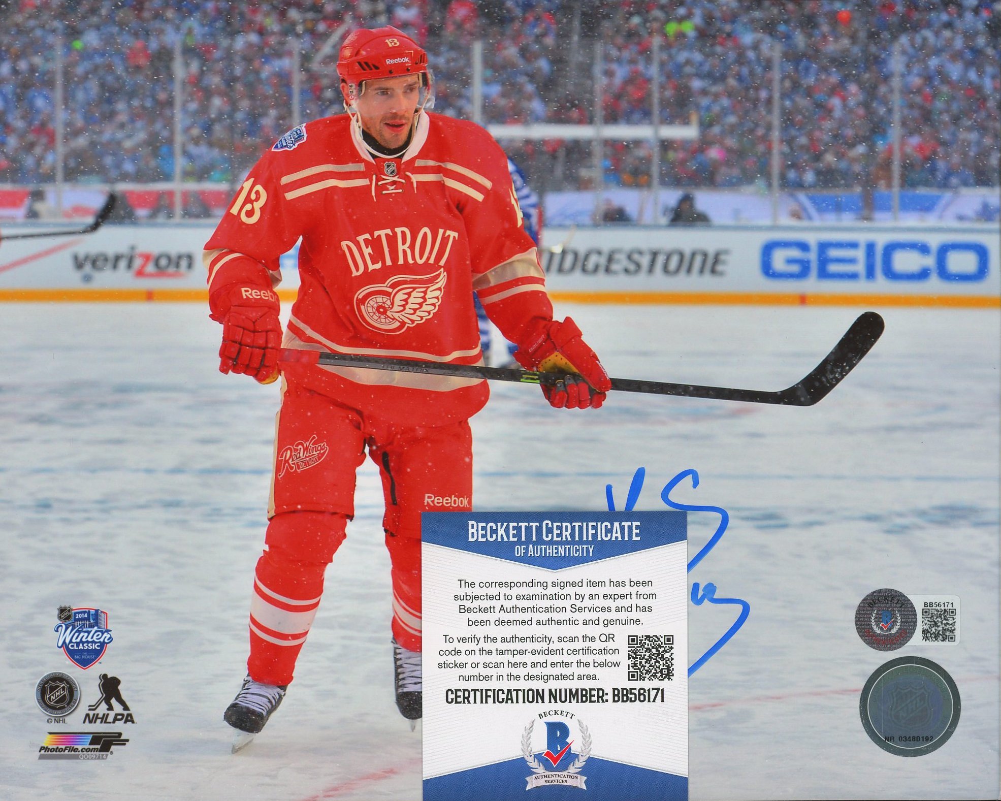 Pavel Datsyuk Signed Red Wings 8x10 Photo (Beckett COA) at PristineAuction.com Pavel Datsyuk Signed Red Wings 8x10 Photo (Beckett COA) at PristineAuction.com