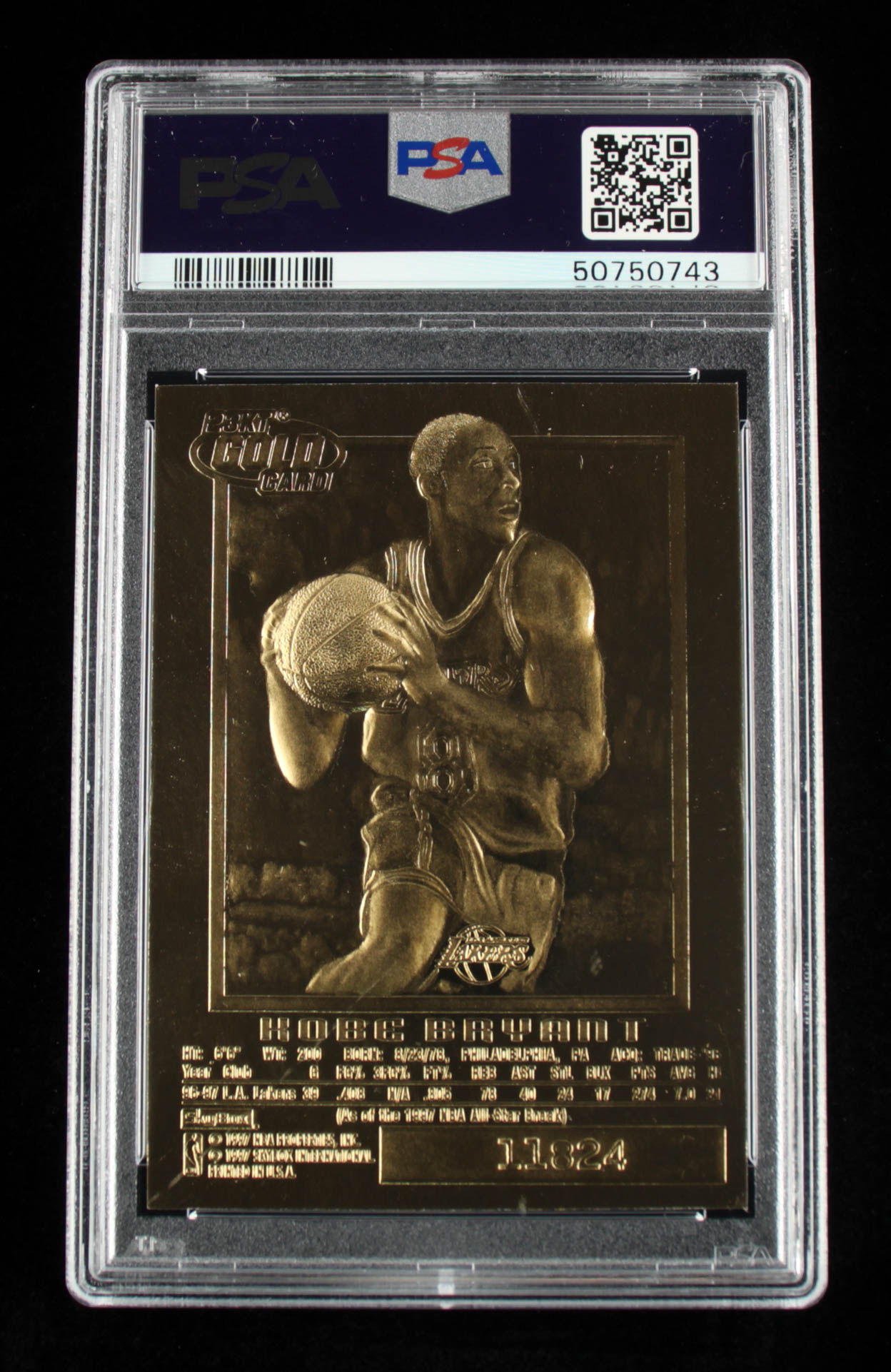 Kobe Bryant 1998 Fleer Purple Signature 23KT Gold Card (PSA 9) at PristineAuction.com Kobe Bryant 1998 Fleer Purple Signature 23KT Gold Card (PSA 9) at PristineAuction.com