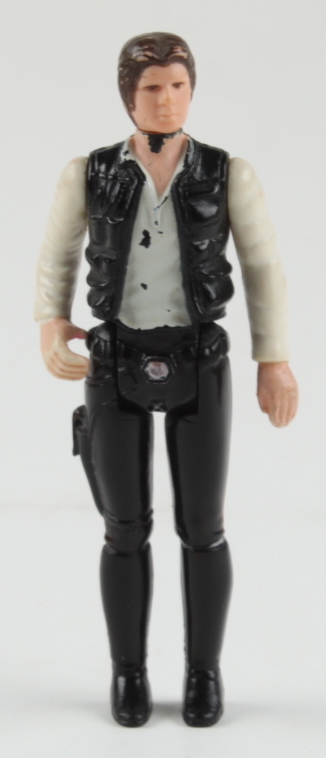 Set of (2) 1977 "Star Wars" Han Solo & Chewbacca Oringinal Figures with Display Case at PristineAuction.com Set of (2) 1977 "Star Wars" Han Solo & Chewbacca Oringinal Figures with Display Case at PristineAuction.com