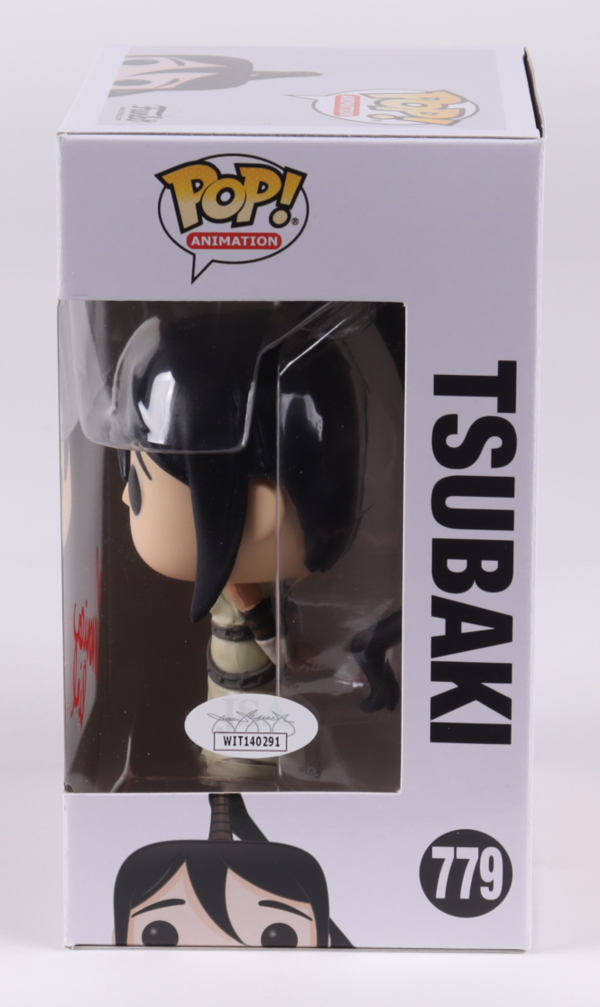 Monica Rial Signed Pop! Animation "Soul Eater" #779 Tsubaki Funko Pop! Vinyl Figure (JSA COA) (See Description) at PristineAuction.com Monica Rial Signed Pop! Animation "Soul Eater" #779 Tsubaki Funko Pop! Vinyl Figure (JSA COA) (See Description) at PristineAuction.com