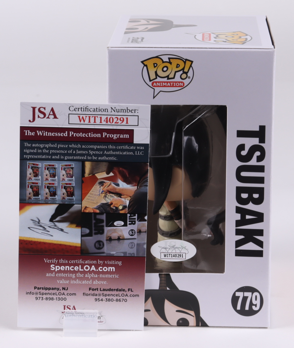 Monica Rial Signed Pop! Animation "Soul Eater" #779 Tsubaki Funko Pop! Vinyl Figure (JSA COA) (See Description) at PristineAuction.com Monica Rial Signed Pop! Animation "Soul Eater" #779 Tsubaki Funko Pop! Vinyl Figure (JSA COA) (See Description) at PristineAuction.com