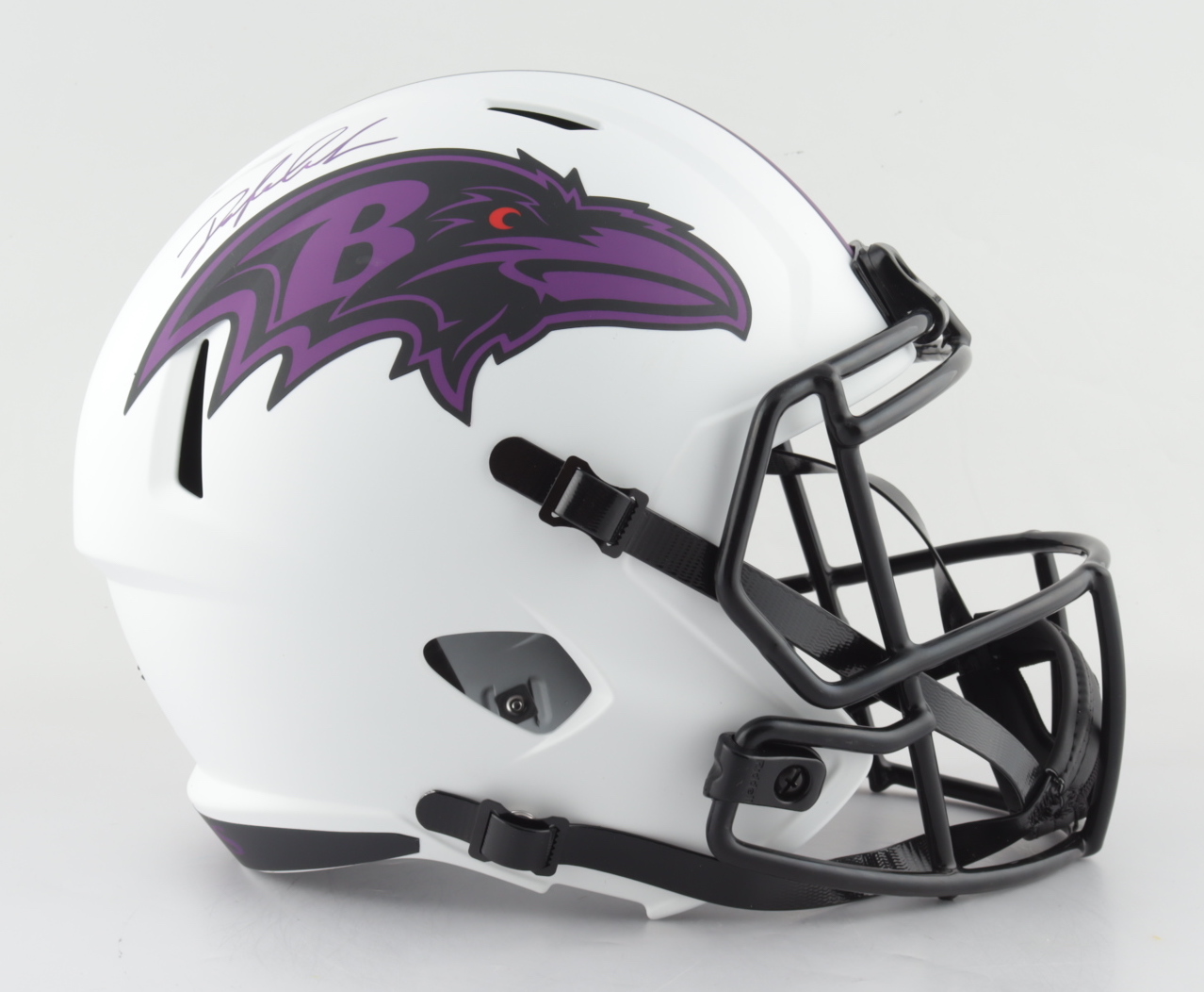 Odafe Jayson Oweh Signed Ravens Full-Size Lunar Eclipse Alternate Speed Helmet (JSA COA) (See Description) at PristineAuction.com Odafe Jayson Oweh Signed Ravens Full-Size Lunar Eclipse Alternate Speed Helmet (JSA COA) (See Description) at PristineAuction.com