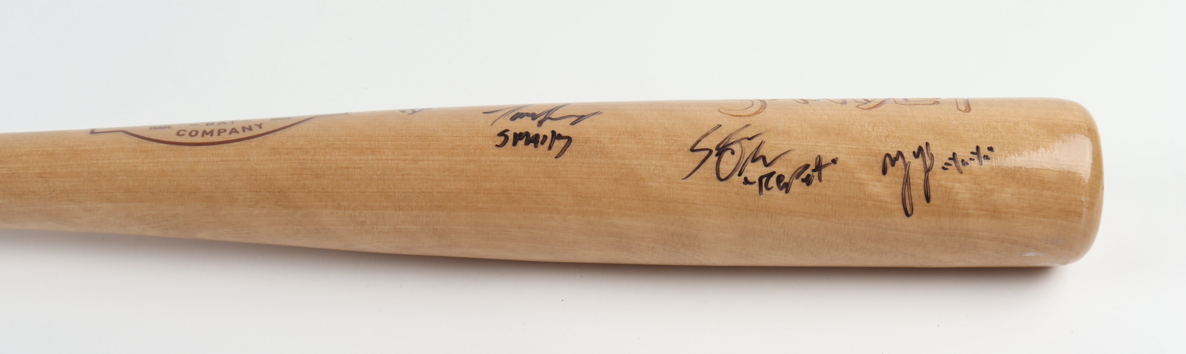 "The Sandlot" Young Bat Baseball Bat Cast-Signed by (5) with Tom Guiry, Chauncey Leopardi, Marty York, Shane Obedzinski with (5) Character Inscriptions (Fiterman Sports Hologram) at PristineAuction.com "The Sandlot" Young Bat Baseball Bat Cast-Signed by (5) with Tom Guiry, Chauncey Leopardi, Marty York, Shane Obedzinski with (5) Character Inscriptions (Fiterman Sports Hologram) at PristineAuction.com