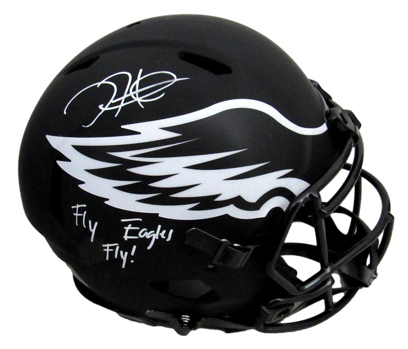 Jalen Hurts Signed Eagles Full-Size Authentic On-Field Eclipse Alternate Speed Helmet Inscribed "Fly Eagles Fly!" (PSA COA) at PristineAuction.com Jalen Hurts Signed Eagles Full-Size Authentic On-Field Eclipse Alternate Speed Helmet Inscribed "Fly Eagles Fly!" (PSA COA) at PristineAuction.com