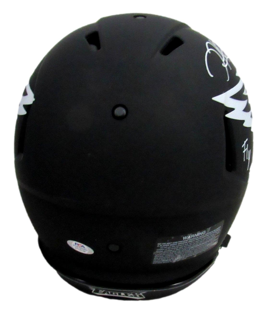 Jalen Hurts Signed Eagles Full-Size Authentic On-Field Eclipse Alternate Speed Helmet Inscribed "Fly Eagles Fly!" (PSA COA) at PristineAuction.com Jalen Hurts Signed Eagles Full-Size Authentic On-Field Eclipse Alternate Speed Helmet Inscribed "Fly Eagles Fly!" (PSA COA) at PristineAuction.com