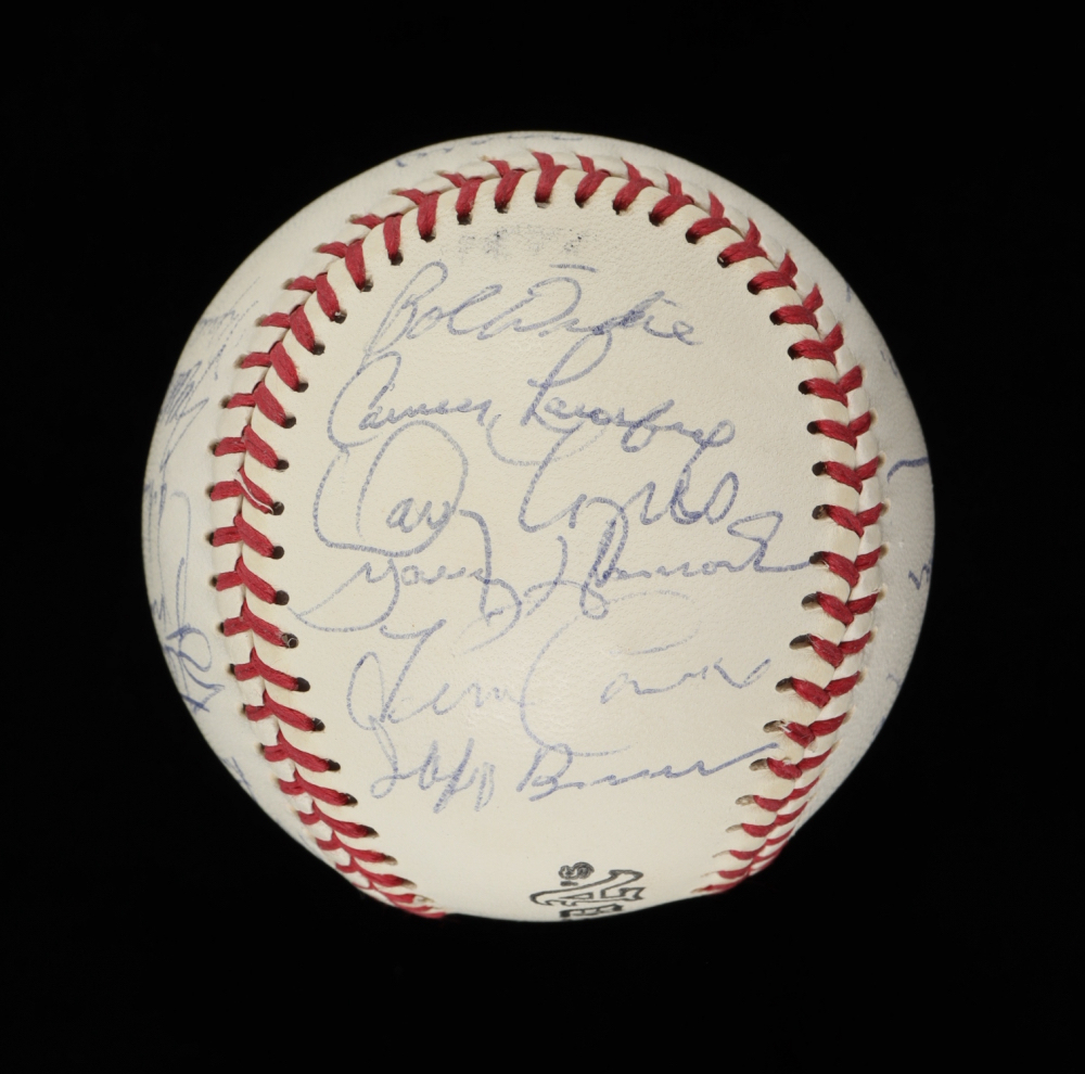 1984 Athletics Logo Baseball Team-Signed by (26) with Rickey Henderson, Billy Williams, Davey Lopes, Dave Kingman (JSA ALOA) at PristineAuction.com 1984 Athletics Logo Baseball Team-Signed by (26) with Rickey Henderson, Billy Williams, Davey Lopes, Dave Kingman (JSA ALOA) at PristineAuction.com