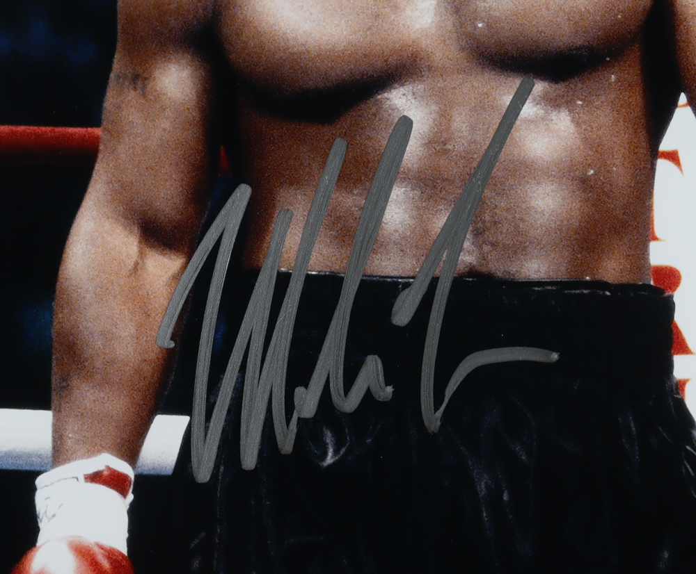 Mike Tyson Signed 18x22 Custom Framed Photo (Tyson Hologram) at PristineAuction.com Mike Tyson Signed 18x22 Custom Framed Photo (Tyson Hologram) at PristineAuction.com