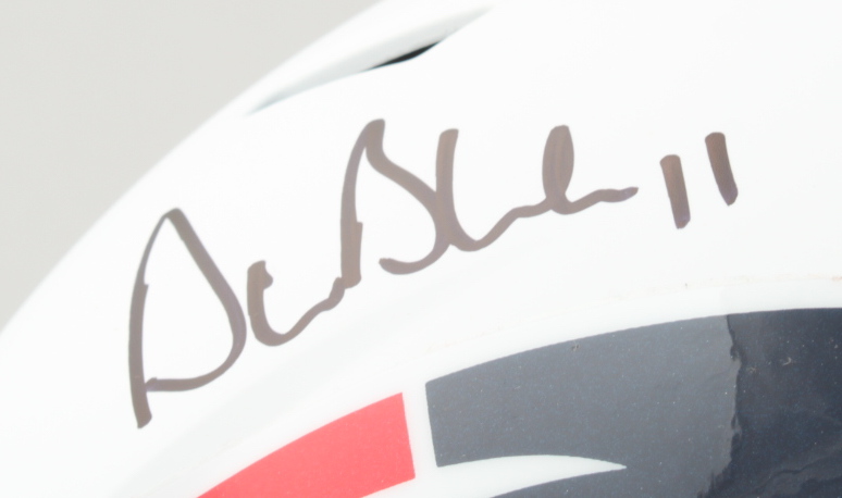 Drew Bledsoe Signed Patriots Full-Size Matte White Speed Helmet (PSA COA) at PristineAuction.com Drew Bledsoe Signed Patriots Full-Size Matte White Speed Helmet (PSA COA) at PristineAuction.com