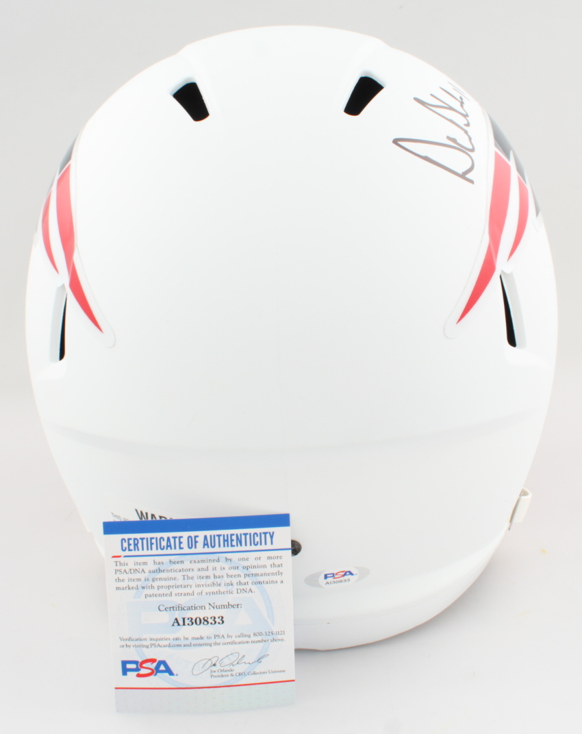Drew Bledsoe Signed Patriots Full-Size Matte White Speed Helmet (PSA COA) at PristineAuction.com Drew Bledsoe Signed Patriots Full-Size Matte White Speed Helmet (PSA COA) at PristineAuction.com