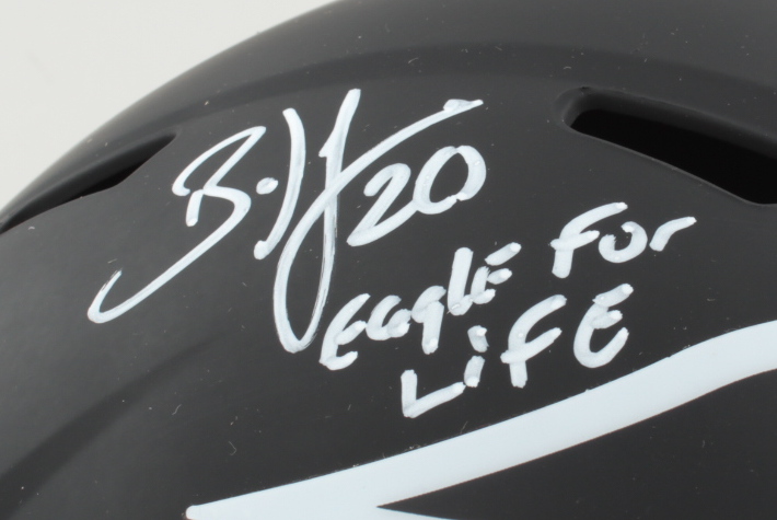 Brian Dawkins Signed Eagles Full-Size Eclipse Alternate Speed Helmet Inscribed "Eagle For Life" (JSA COA) at PristineAuction.com Brian Dawkins Signed Eagles Full-Size Eclipse Alternate Speed Helmet Inscribed "Eagle For Life" (JSA COA) at PristineAuction.com