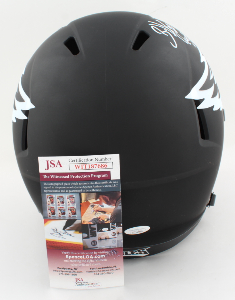 Brian Dawkins Signed Eagles Full-Size Eclipse Alternate Speed Helmet Inscribed "Eagle For Life" (JSA COA) at PristineAuction.com Brian Dawkins Signed Eagles Full-Size Eclipse Alternate Speed Helmet Inscribed "Eagle For Life" (JSA COA) at PristineAuction.com