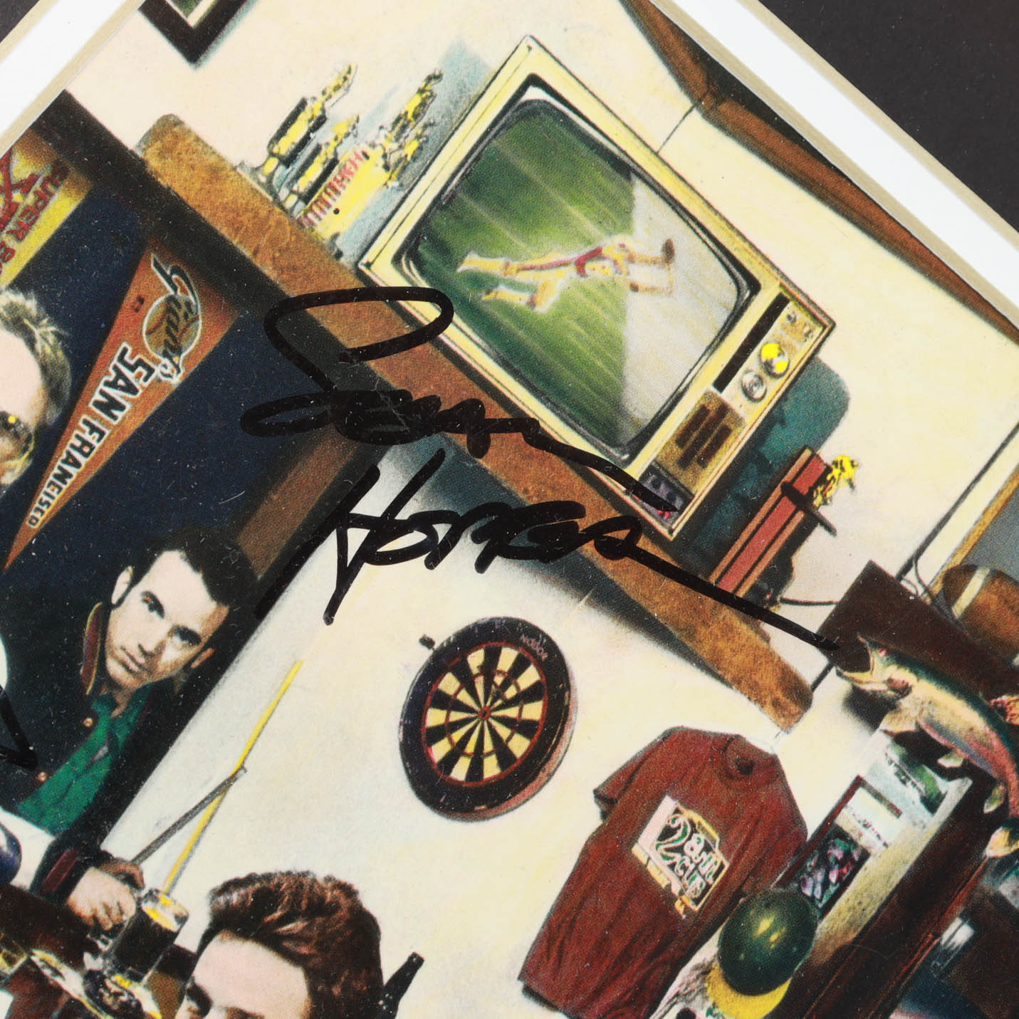 "Huey Lewis and the News" 19x19 Custom Framed Photo Band-Signed by (4) with Huey Lewis, Johnny Colla, Sean Hopper, & Bill Gibson (JSA COA) at PristineAuction.com "Huey Lewis and the News" 19x19 Custom Framed Photo Band-Signed by (4) with Huey Lewis, Johnny Colla, Sean Hopper, & Bill Gibson (JSA COA) at PristineAuction.com