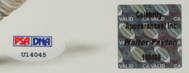 Walter Payton Signed Bears 16x20 Poster (PSA LOA) at PristineAuction.com Walter Payton Signed Bears 16x20 Poster (PSA LOA) at PristineAuction.com