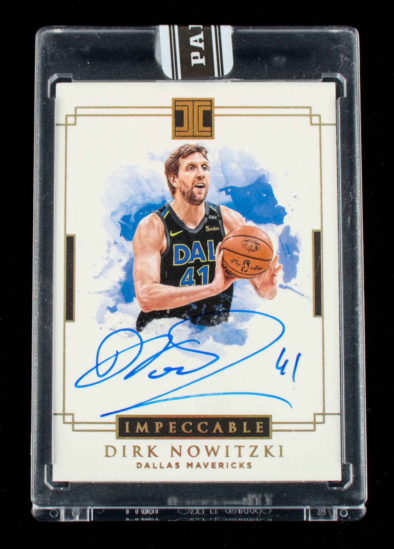 Dirk Nowitzki 2019-20 Panini Black Box Impeccable Signatures #STDNK #1/1 at PristineAuction.com Dirk Nowitzki 2019-20 Panini Black Box Impeccable Signatures #STDNK #1/1 at PristineAuction.com