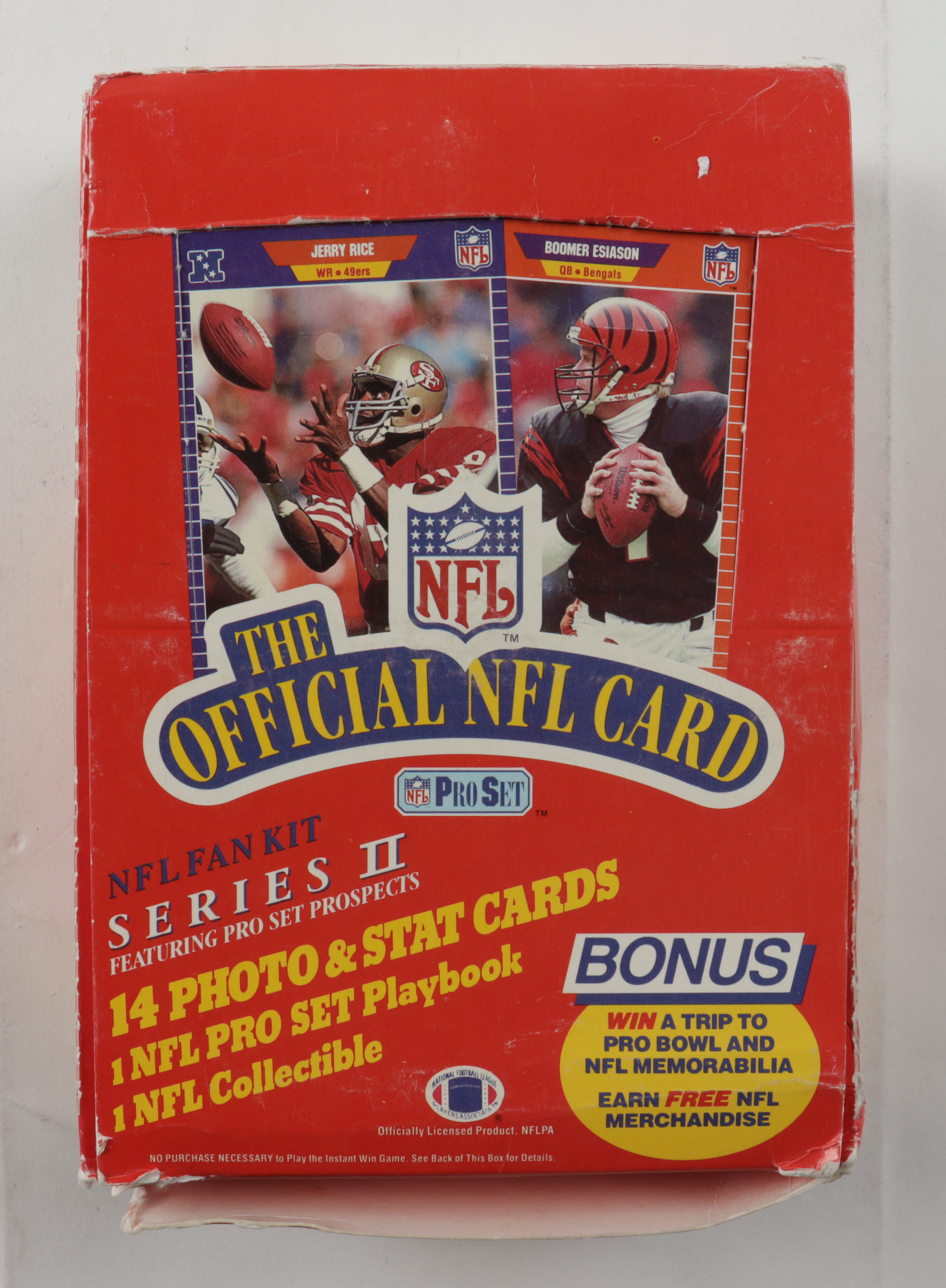 1989 Pro Set Series 2 Football Wax Box with (36) Packs (See Descriptions) at PristineAuction.com 1989 Pro Set Series 2 Football Wax Box with (36) Packs (See Descriptions) at PristineAuction.com