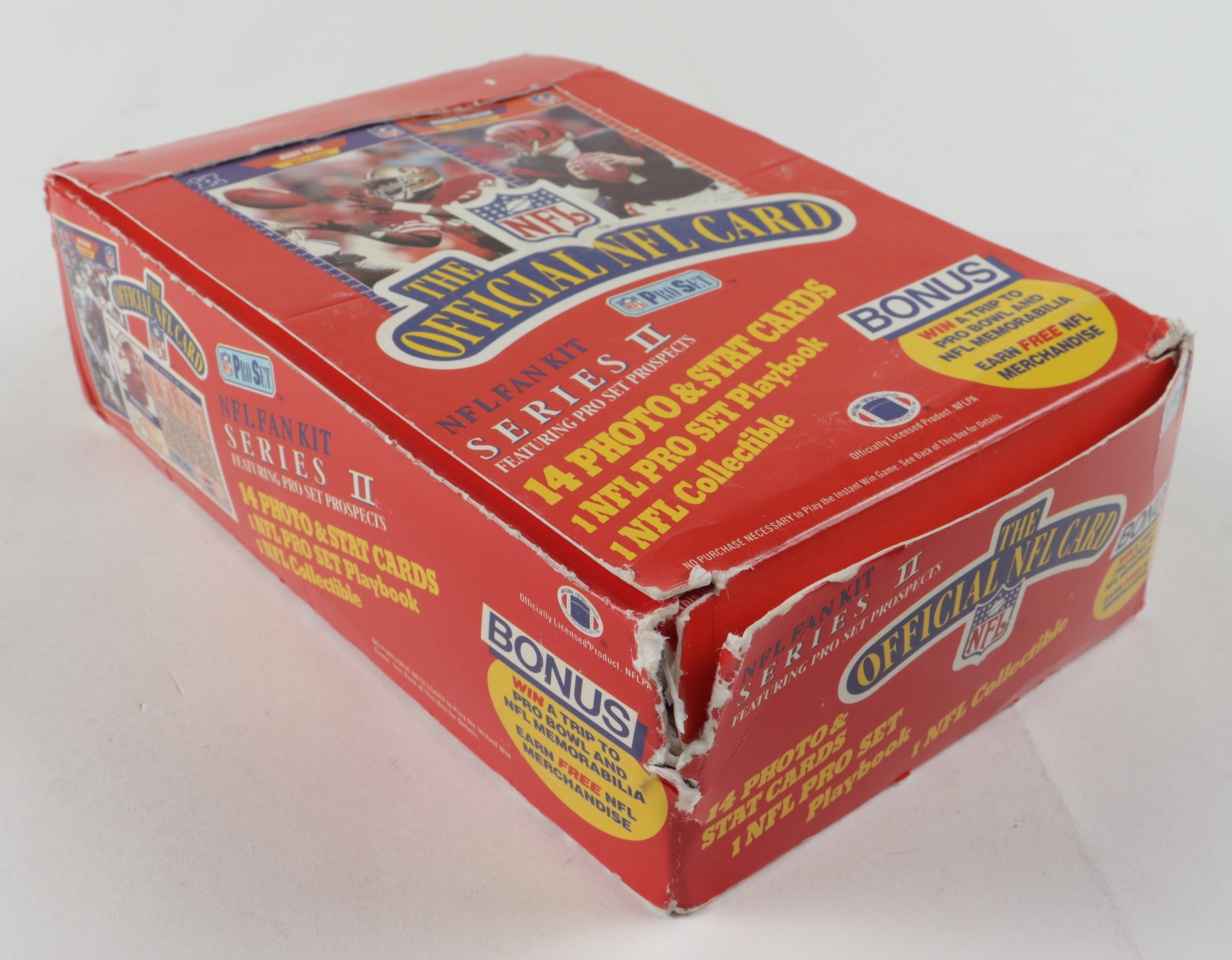 1989 Pro Set Series 2 Football Wax Box with (36) Packs (See Descriptions) at PristineAuction.com 1989 Pro Set Series 2 Football Wax Box with (36) Packs (See Descriptions) at PristineAuction.com