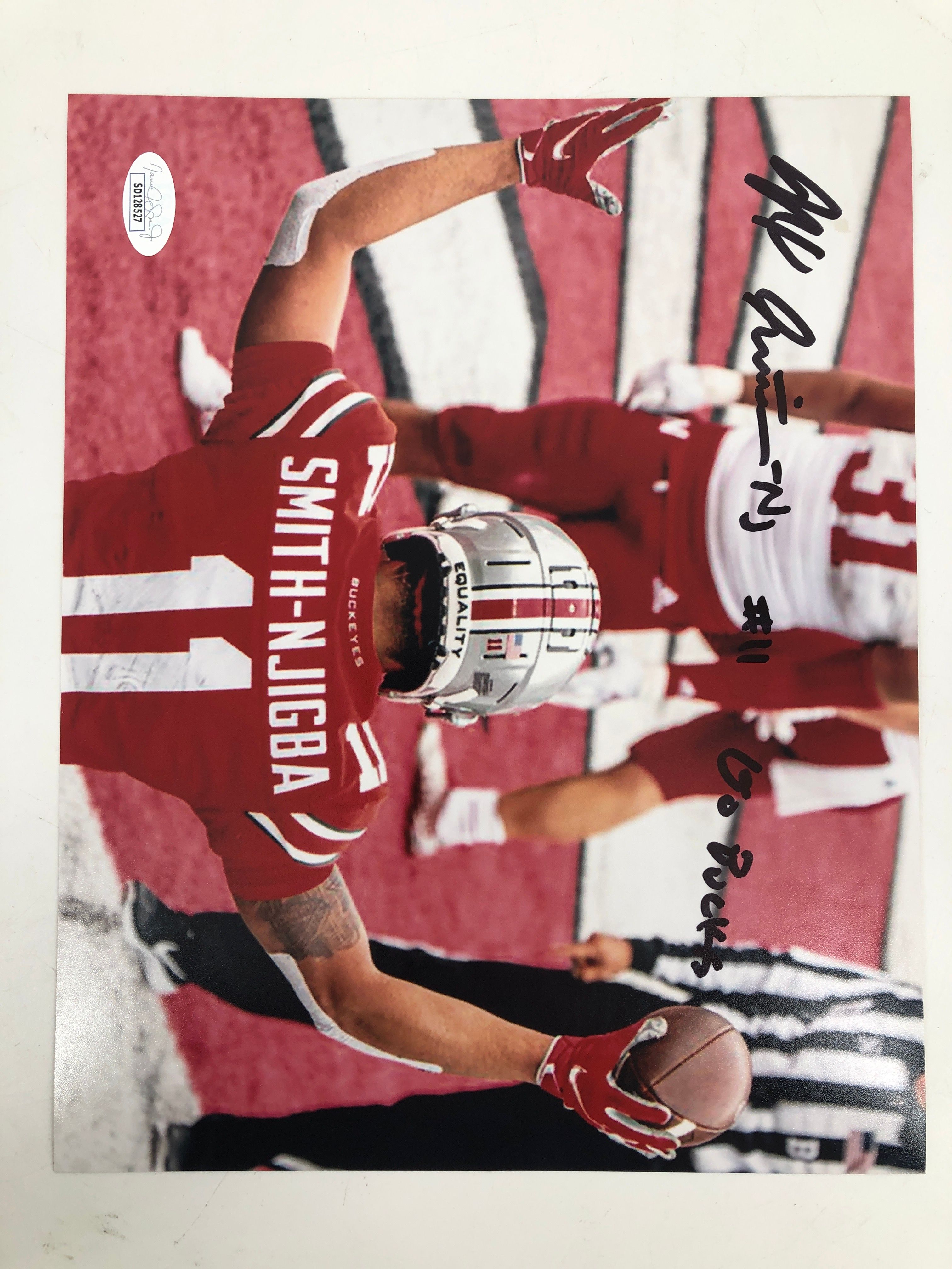 Jaxon Smith-Njigba Signed Ohio State Buckeyes 8x10 Photo Inscribed "Go Bucks" (JSA COA) at PristineAuction.com Jaxon Smith-Njigba Signed Ohio State Buckeyes 8x10 Photo Inscribed "Go Bucks" (JSA COA) at PristineAuction.com