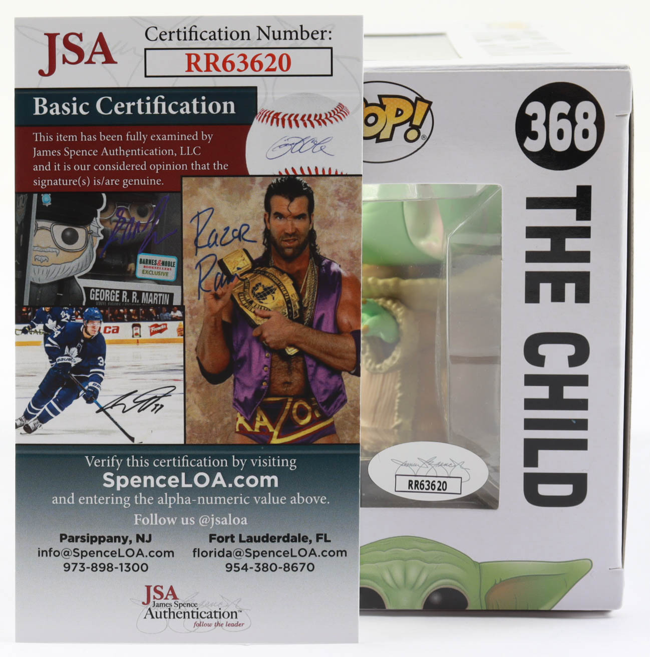 John Rosengrant Signed "Star Wars: The Mandalorian" #368 The Child Funko Pop! Vinyl Figure (JSA COA) at PristineAuction.com John Rosengrant Signed "Star Wars: The Mandalorian" #368 The Child Funko Pop! Vinyl Figure (JSA COA) at PristineAuction.com