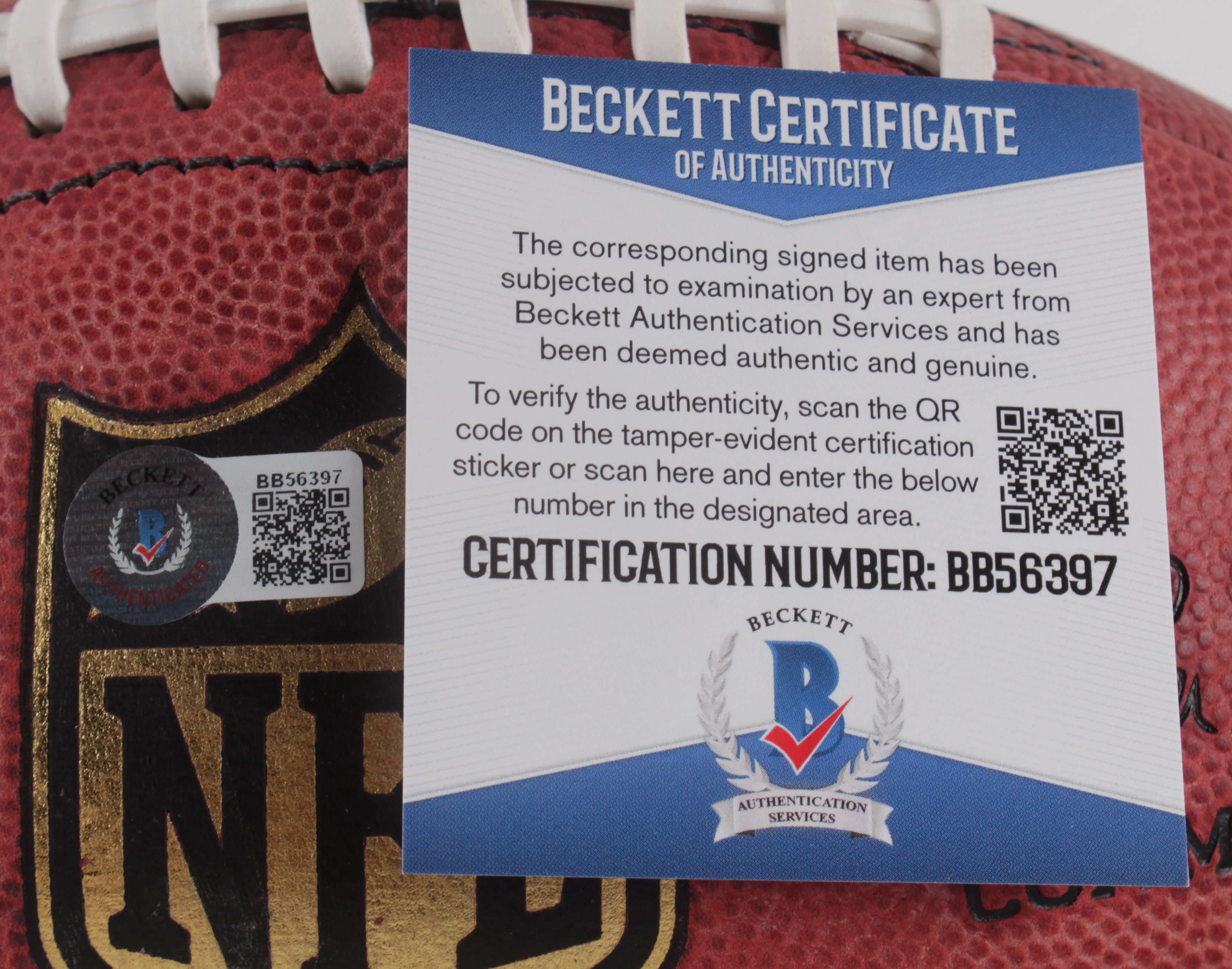 Jim Kelly Signed "The Duke" Official NFL Game Ball Inscribed "HOF '02" (Beckett COA) (See Description) at PristineAuction.com Jim Kelly Signed "The Duke" Official NFL Game Ball Inscribed "HOF '02" (Beckett COA) (See Description) at PristineAuction.com