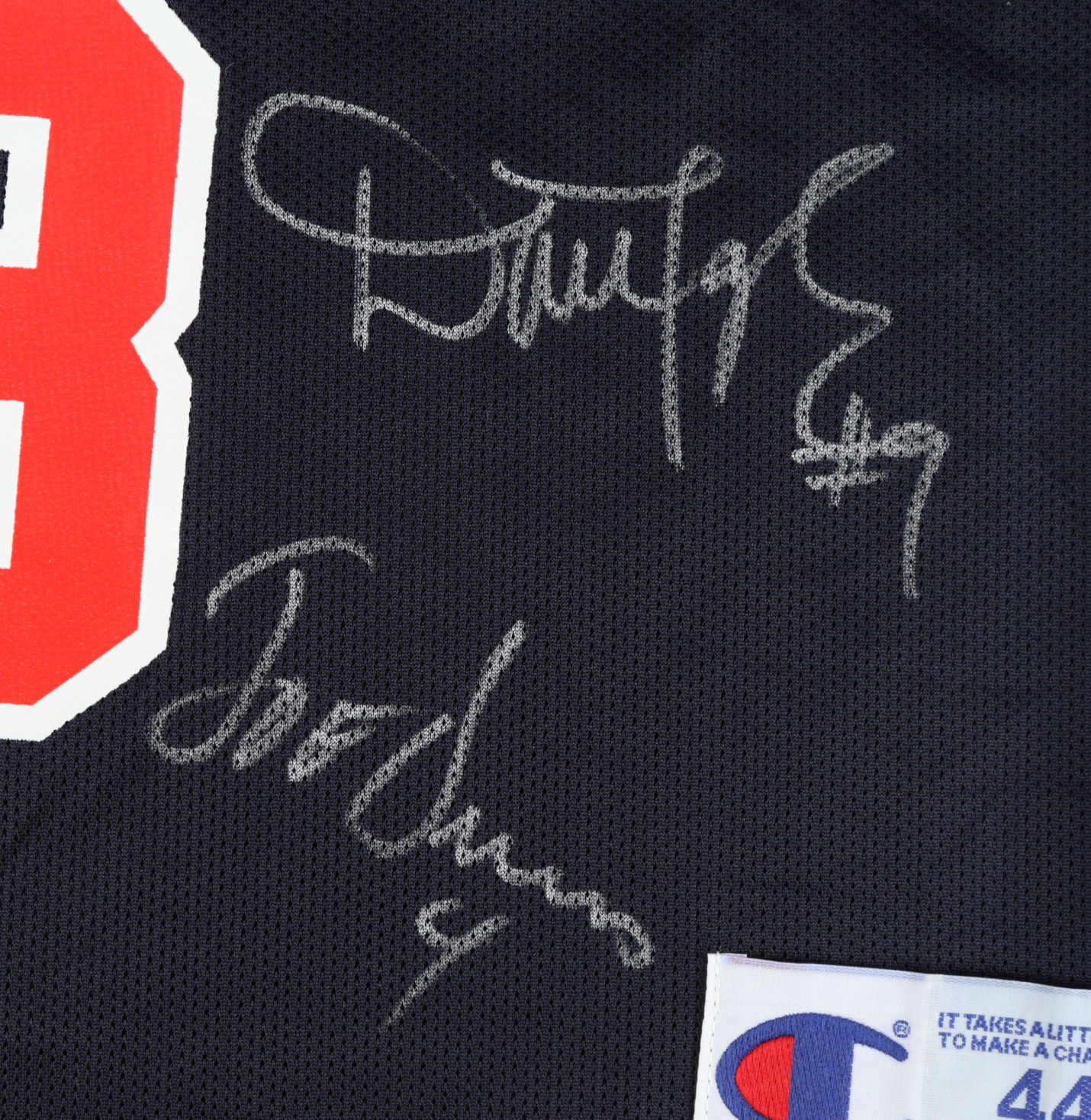 1996 Team USA Jersey Signed by (13) With Shaquille O'Neal, Hakeem Olajuwon, Scottie Pippen, Karle Malone at PristineAuction.com 1996 Team USA Jersey Signed by (13) With Shaquille O'Neal, Hakeem Olajuwon, Scottie Pippen, Karle Malone at PristineAuction.com