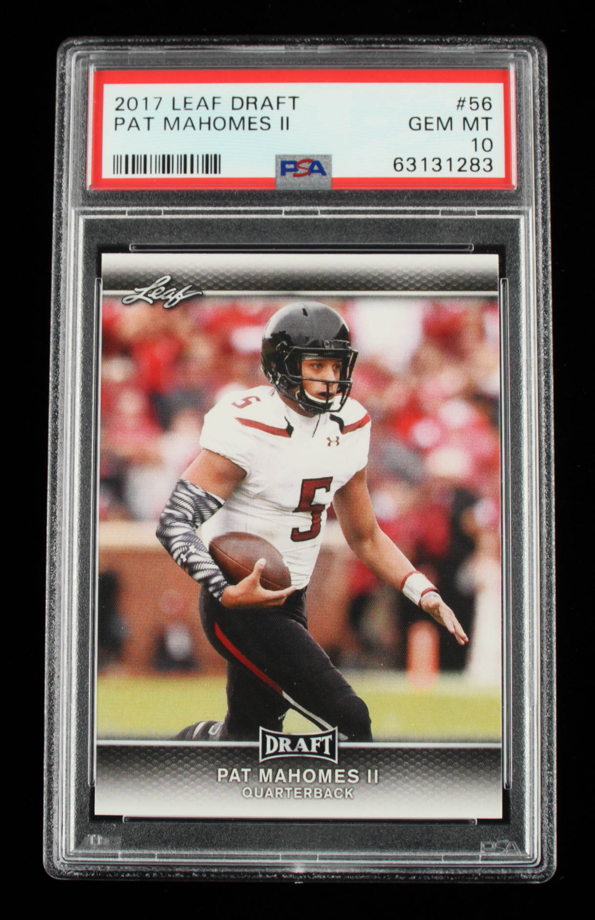 Patrick Mahomes II 2017 Leaf Draft #56 (PSA 10) at PristineAuction.com Patrick Mahomes II 2017 Leaf Draft #56 (PSA 10) at PristineAuction.com