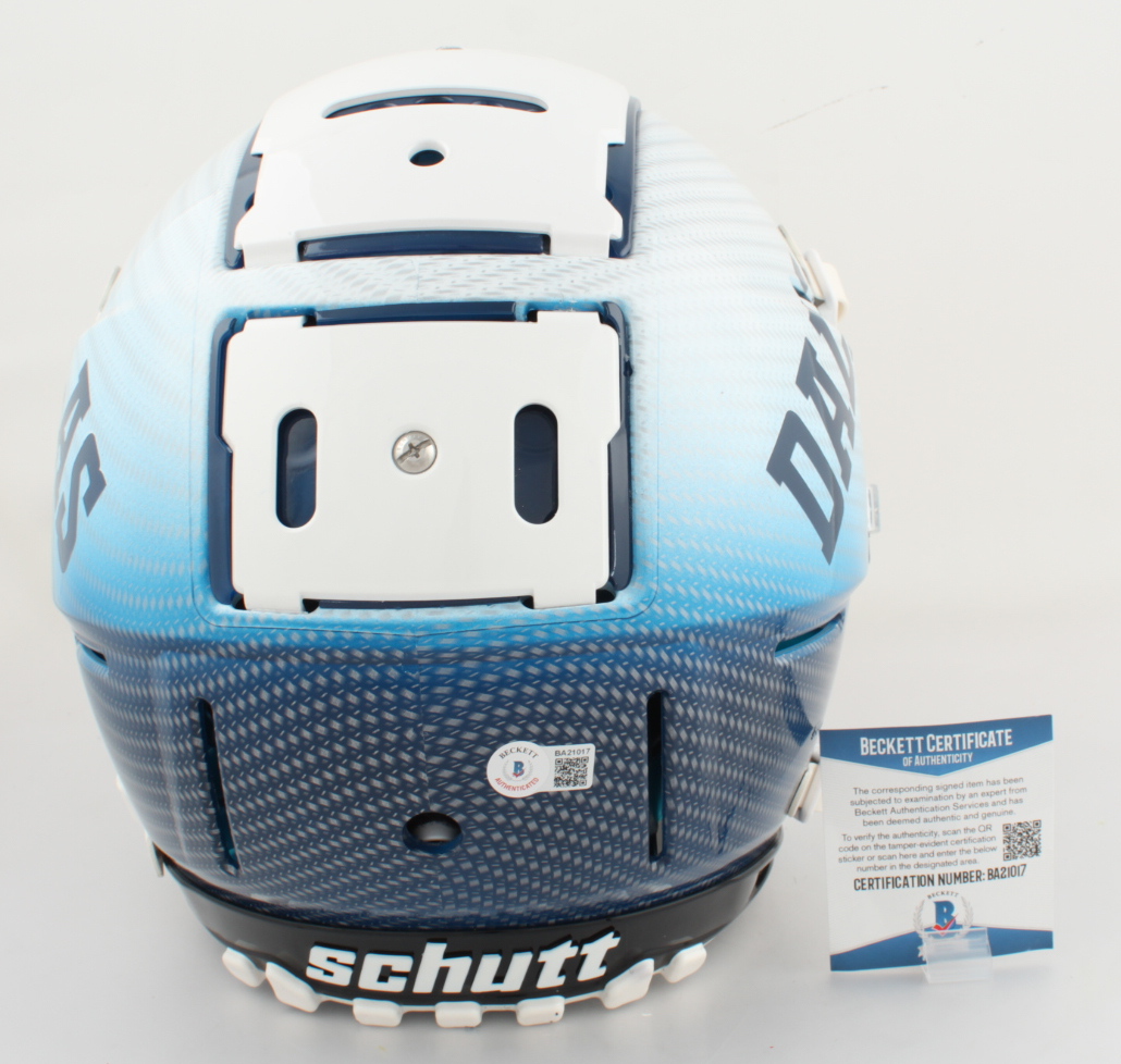 Jay Novacek Signed Full-Size Authentic On-Field Hydro Dipped F7 Helmet (Beckett COA) at PristineAuction.com Jay Novacek Signed Full-Size Authentic On-Field Hydro Dipped F7 Helmet (Beckett COA) at PristineAuction.com