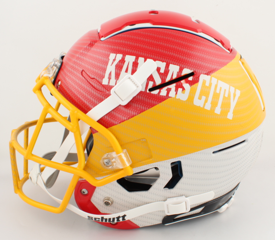 Christian Okoye Signed Full-Size Authentic On-Field Hydro Dipped F7 Helmet (PSA COA) at PristineAuction.com Christian Okoye Signed Full-Size Authentic On-Field Hydro Dipped F7 Helmet (PSA COA) at PristineAuction.com