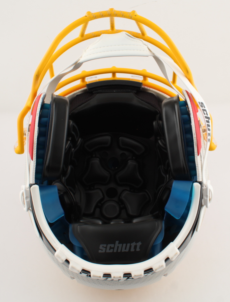 Christian Okoye Signed Full-Size Authentic On-Field Hydro Dipped F7 Helmet (PSA COA) at PristineAuction.com Christian Okoye Signed Full-Size Authentic On-Field Hydro Dipped F7 Helmet (PSA COA) at PristineAuction.com