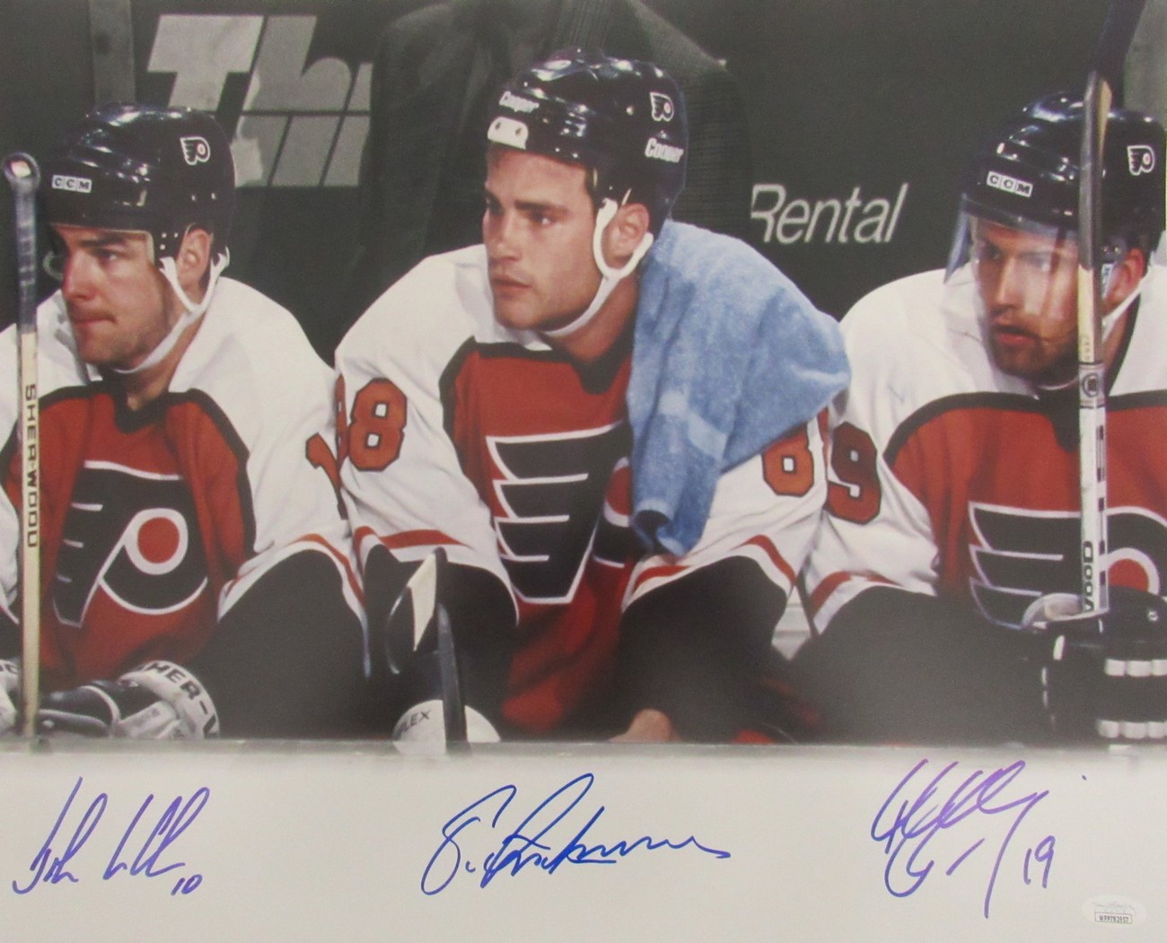 Eric Lindros, Mikael Renberg & John LeClair Signed Flyers "Legion of Doom" 16x20 Photo (JSA COA) at PristineAuction.com Eric Lindros, Mikael Renberg & John LeClair Signed Flyers "Legion of Doom" 16x20 Photo (JSA COA) at PristineAuction.com