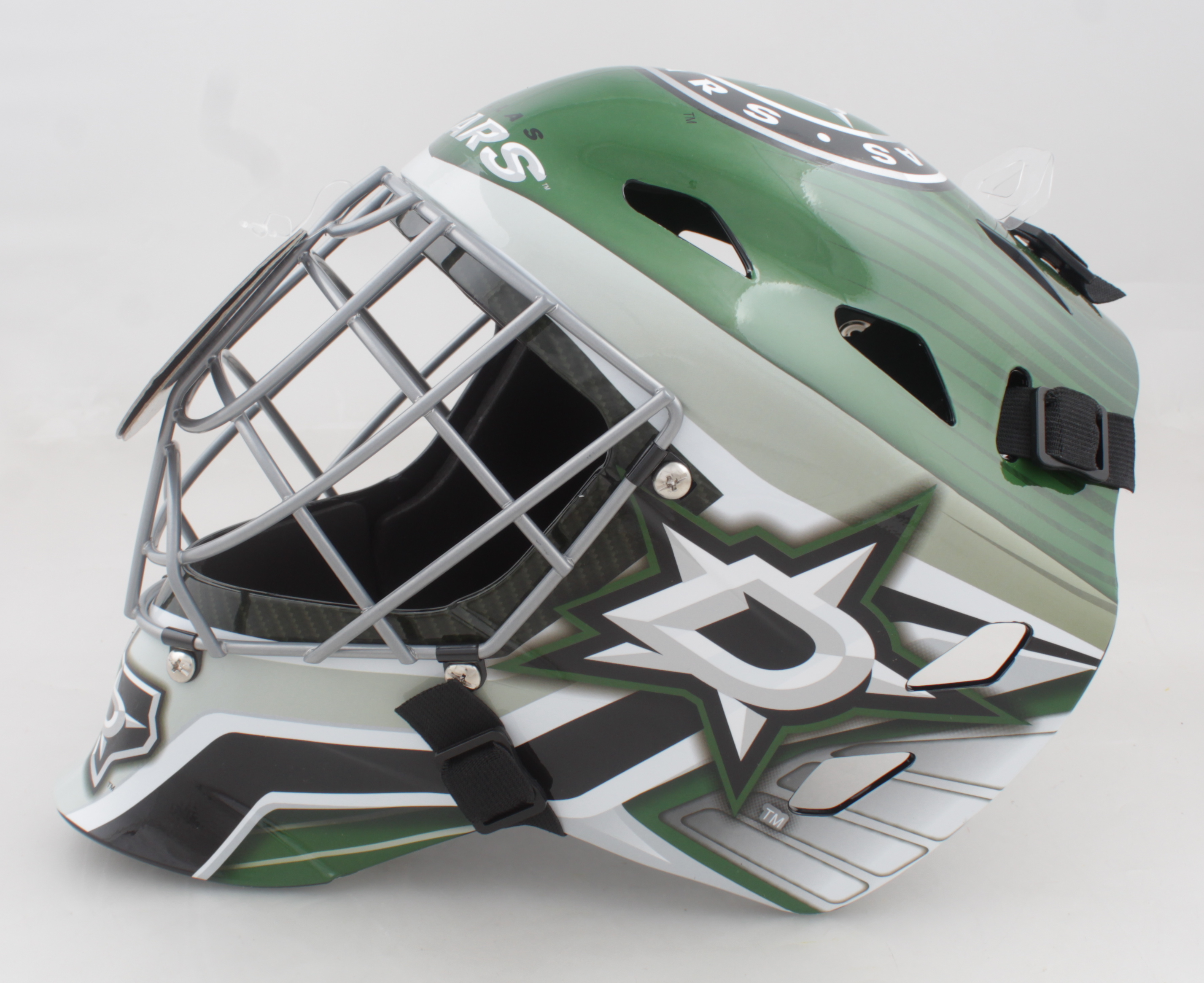 Anton Khudobin Signed Stars Full-Size Hockey Goalie Mask (Khudobin) at PristineAuction.com Anton Khudobin Signed Stars Full-Size Hockey Goalie Mask (Khudobin) at PristineAuction.com