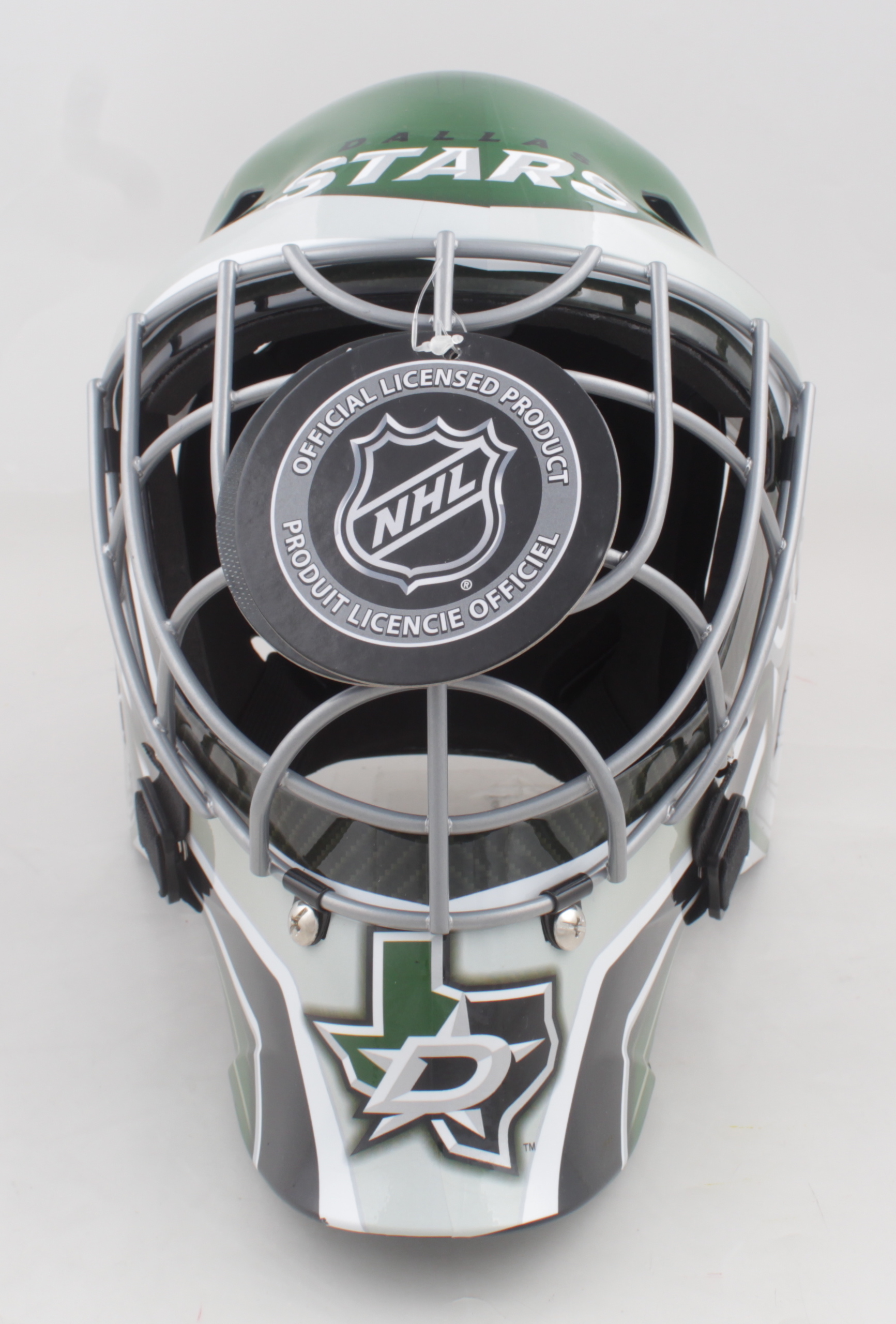 Anton Khudobin Signed Stars Full-Size Hockey Goalie Mask (Khudobin) at PristineAuction.com Anton Khudobin Signed Stars Full-Size Hockey Goalie Mask (Khudobin) at PristineAuction.com