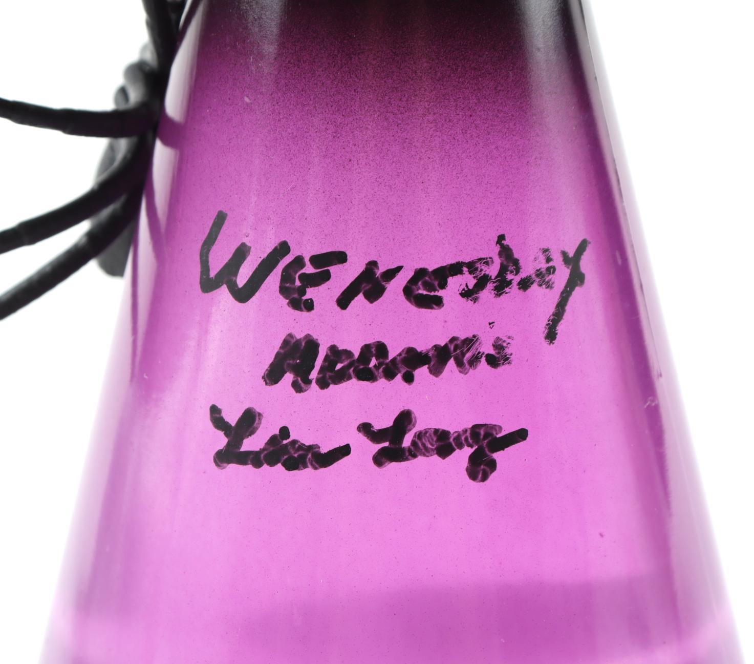 Lisa Loring Signed Spooky Potion Bottle Inscribed "Wednesday Addams" (PSA COA) at PristineAuction.com Lisa Loring Signed Spooky Potion Bottle Inscribed "Wednesday Addams" (PSA COA) at PristineAuction.com